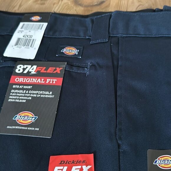 Dickies Men's 874 Flex Work Pant Black NEW with tag Navy Original Fit - Picture 4 of 4